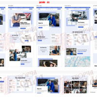 Design 03t — Order a website for an auto service center. Professional website design for a car service and vehicle maintenance station