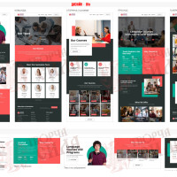 Design 01e — Order a website for education. Modern website design for educational institutions.