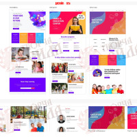 Design 02e — Create a website for courses and training programs. Ready-made design for an educational project.