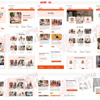 Design 05e — Order a website for a school or courses. Website design for an educational institution.