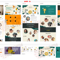 Design 01n — Order a website for a birthday event planning company. Modern website design for celebrations and children's parties