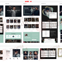 Design 04f — Create a barbershop website. Modern website design for a men's hair salon