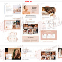 Design 07f — Order a website for a manicure salon. Modern nail service website design