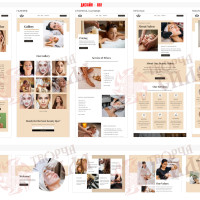 Design 08f — Create a turnkey hair salon website. Website design for a hair salon