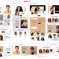 Design 12f — Create a beauty salon website. Elegant website design for the beauty industry