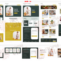 Design 03r — Order a food service website. Restaurant and cafe website design