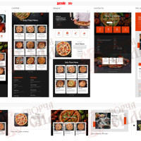 Design 04r — Order a pizzeria website. Modern pizzeria website design