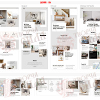 Design 05i — Order a turnkey website for an interior designer. Professional website design for interior decoration services
