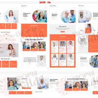 Design 03m — Order a website for a laboratory. Medical laboratory and diagnostic testing website design