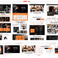 Design 04p — Create a website for a fitness gym. Modern fitness website design