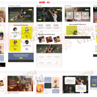 Design 07p — Order a turnkey website for a fitness club. Modern fitness website design