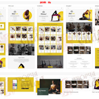 Design 08p — Create a website for a gym. Gym and fitness website design