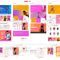 Design 11p — Order a website for a gym. Sports club and sports section website design
