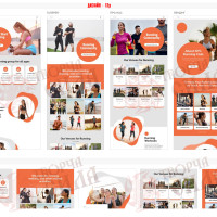 Design 12p — Create a website for a sports club. Professional sports and fitness website design