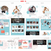 Design 14p — Create a website for a sports center. Sports services website design
