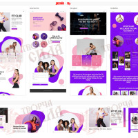 Design 16p — Create a sports and fitness website. Turnkey website for a sports club and fitness center