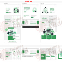 Design 05c — Order a landing page development website. Modern website design for one-page websites