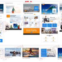 Design 04u — Create a snowboarding website. Website design for ski and snowboard tourism