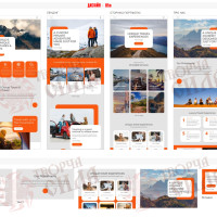 Design 05u — Order a travel services website. Professional website design for tours and travel